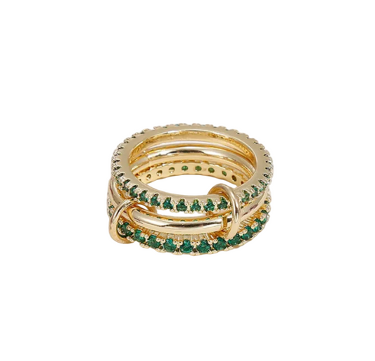 Emerald shake ring