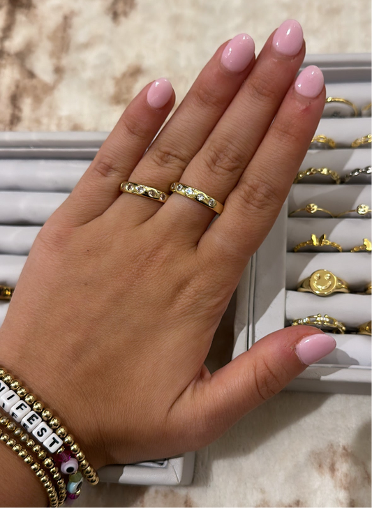 5 stone eternity band