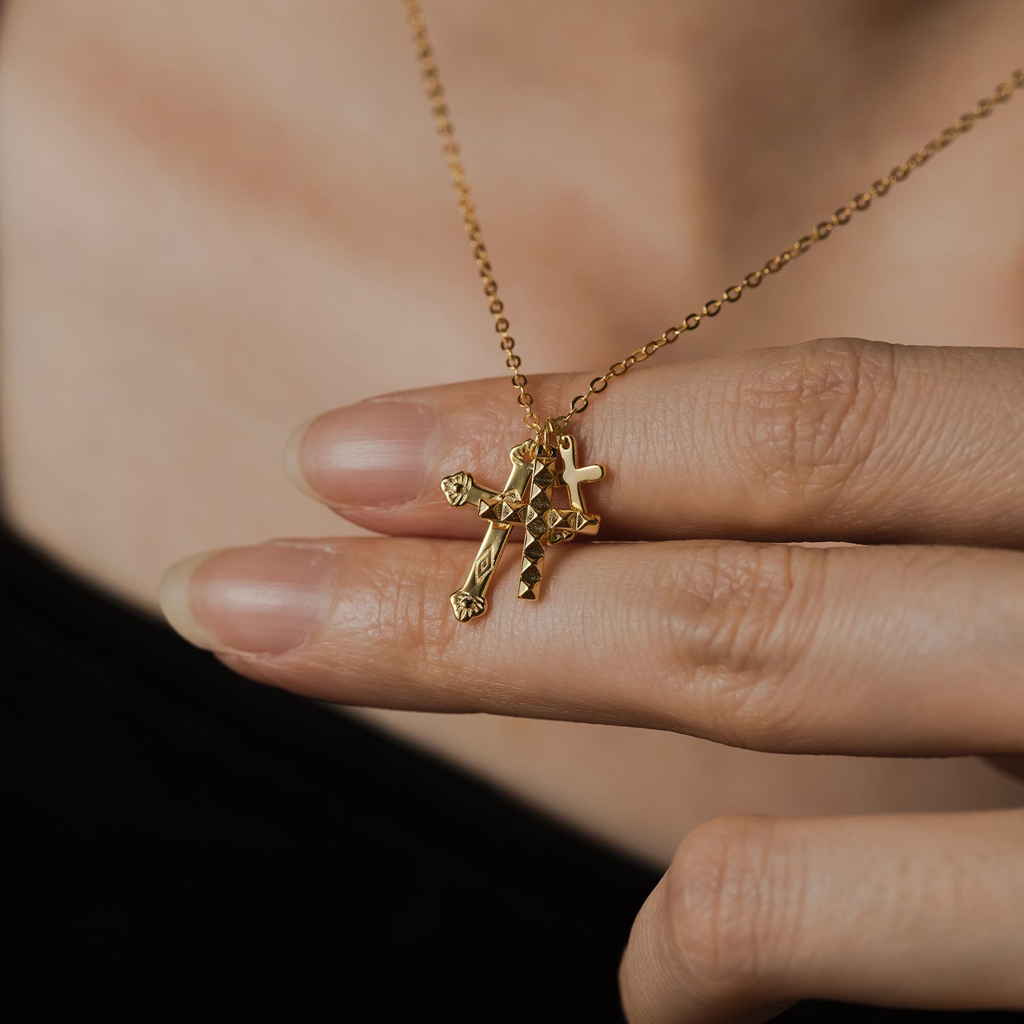 3X Cross necklace