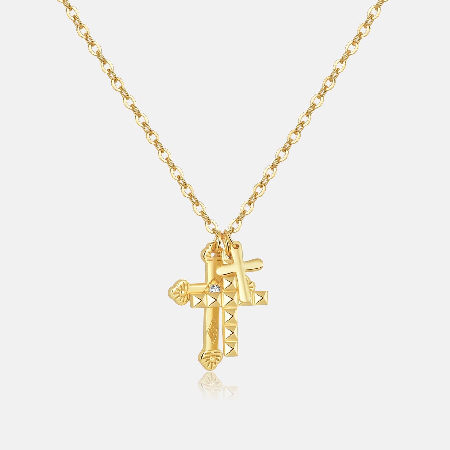3X Cross necklace