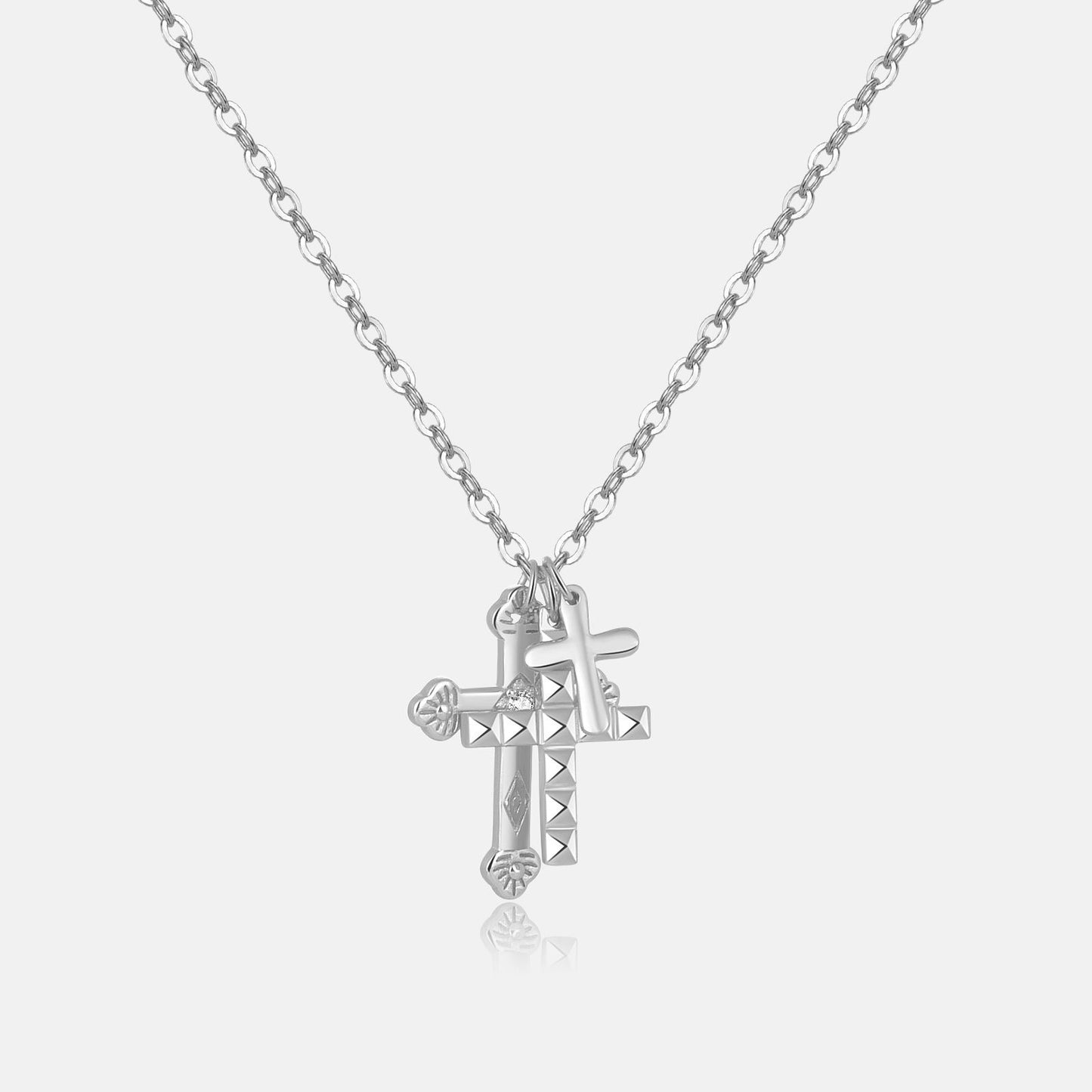 3X Cross necklace