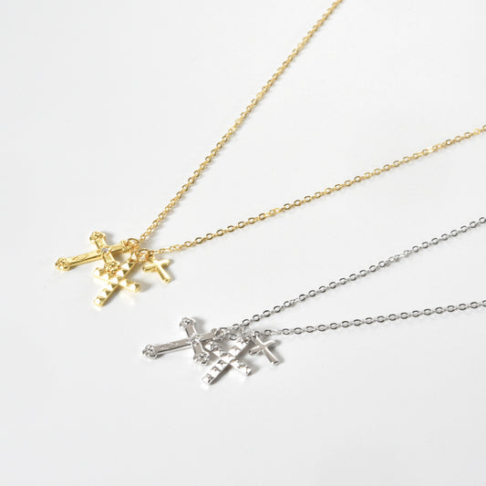 3X Cross necklace