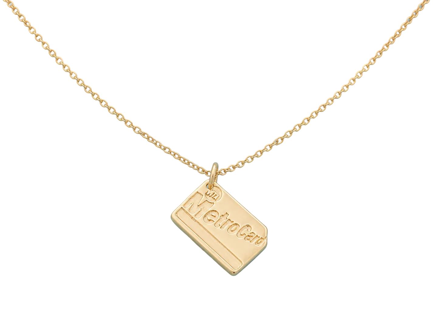 Metro Card Necklace