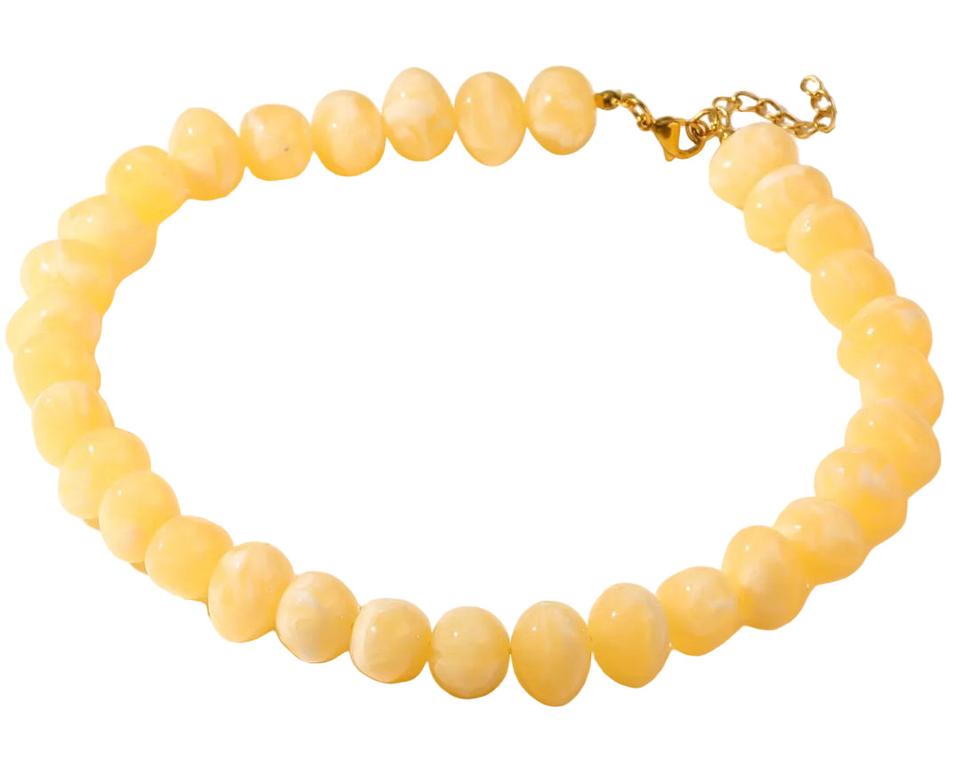 Glossy Marble Beadz Necklace