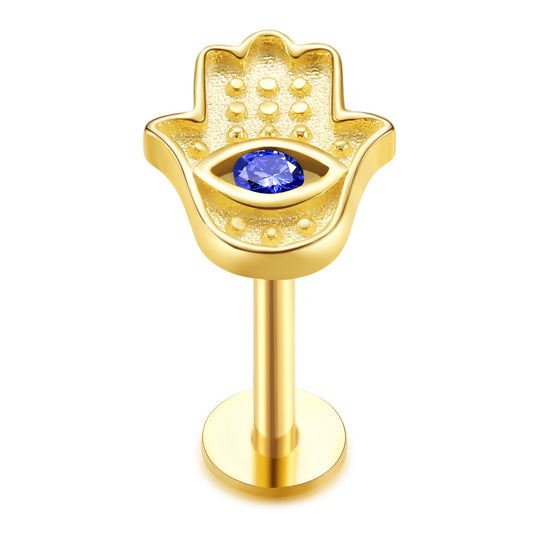 Hamsa Flat Back Stud