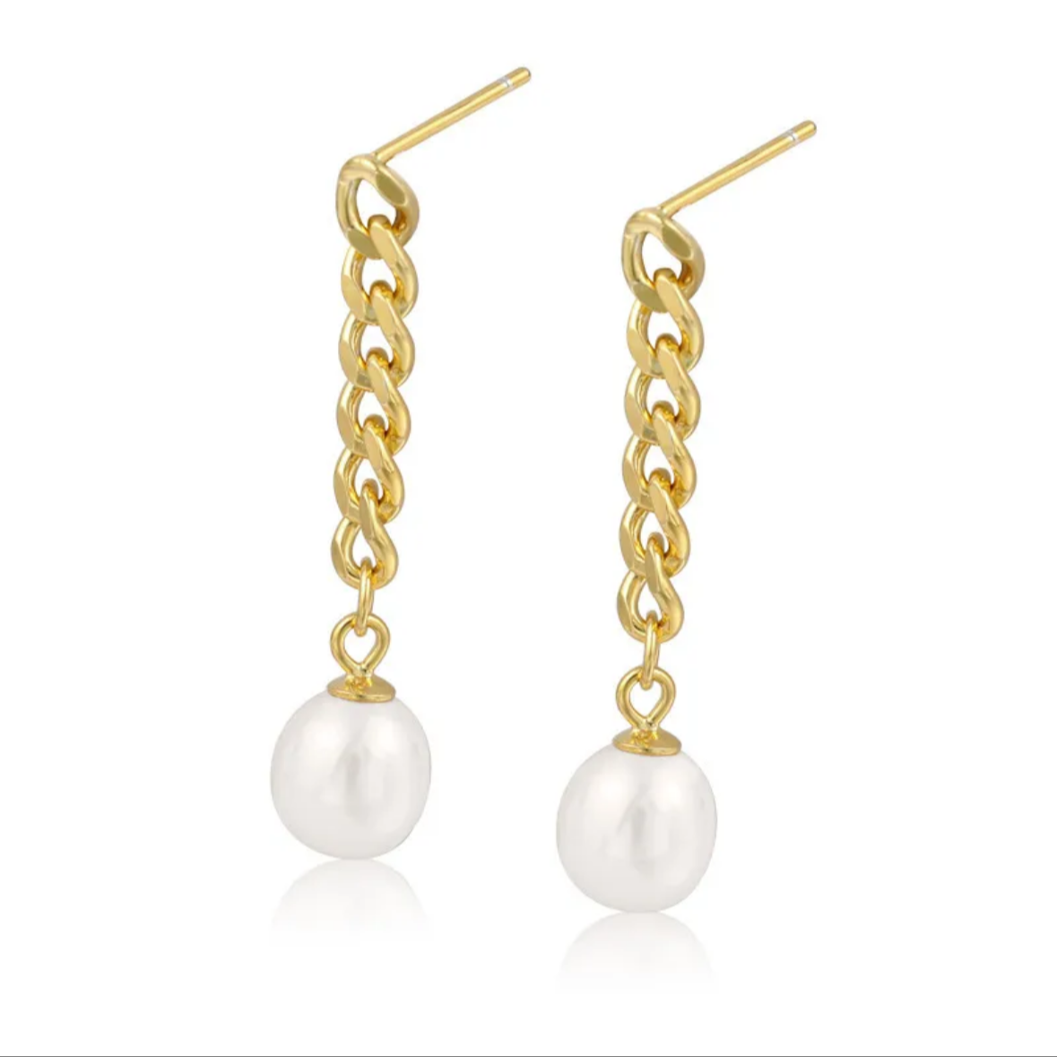 Pearl Chain Earringz