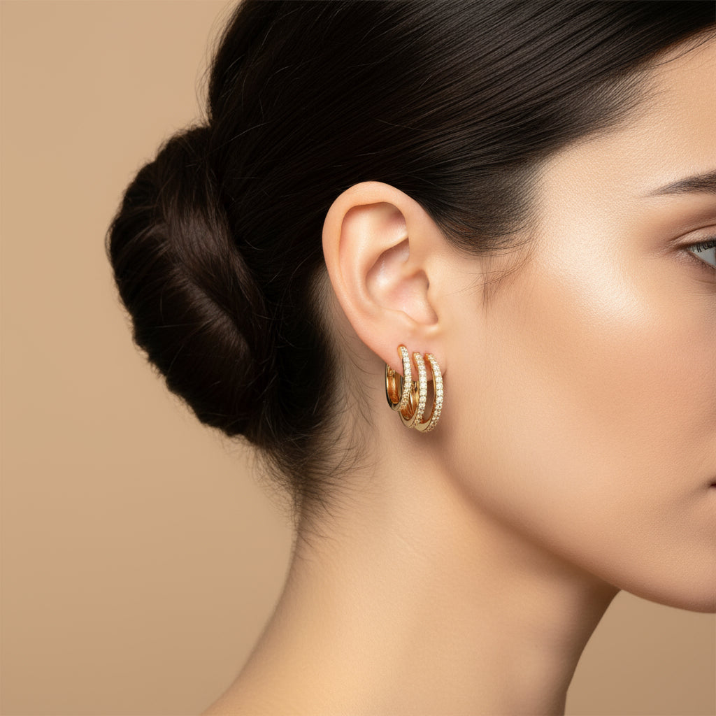 Triple threat Earringz