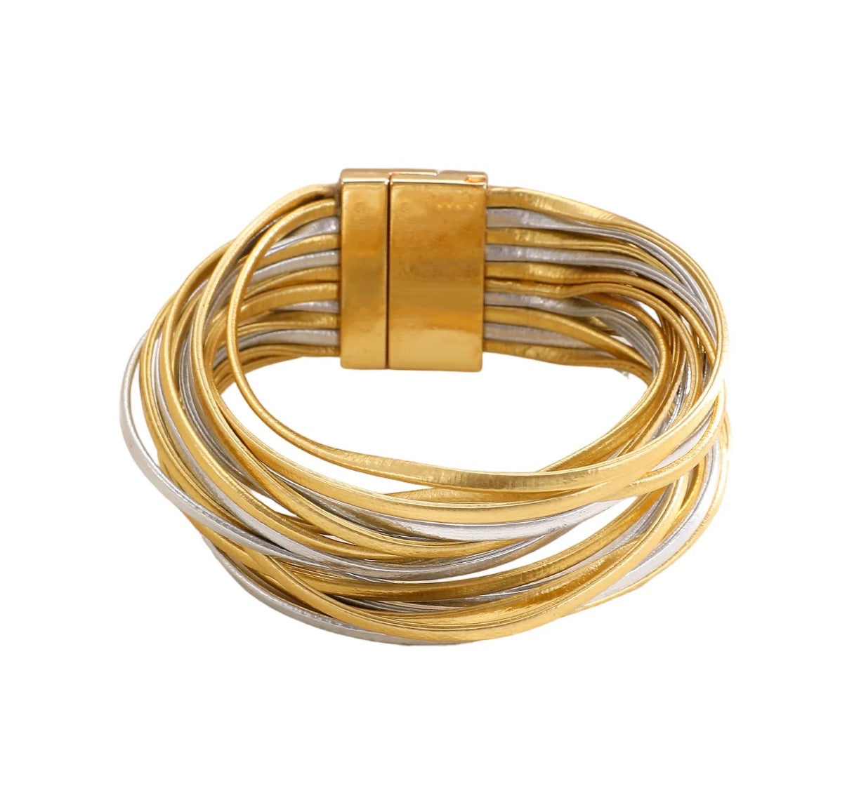 Leathered and Lassoed Bracelet