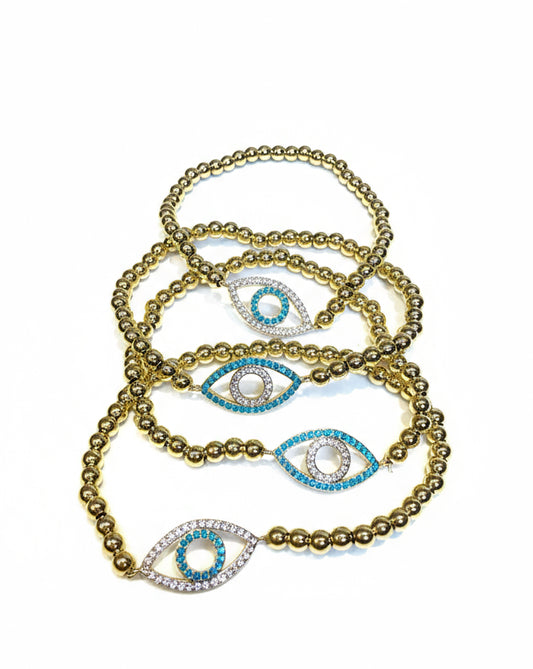 EE diamond beaded bracelet