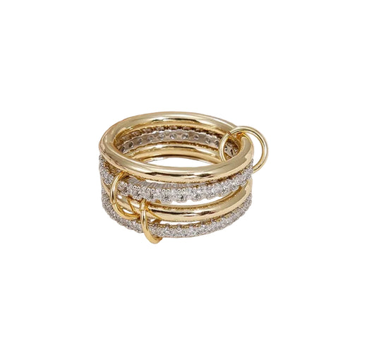 DBZ Stack Ring Mixed Metals
