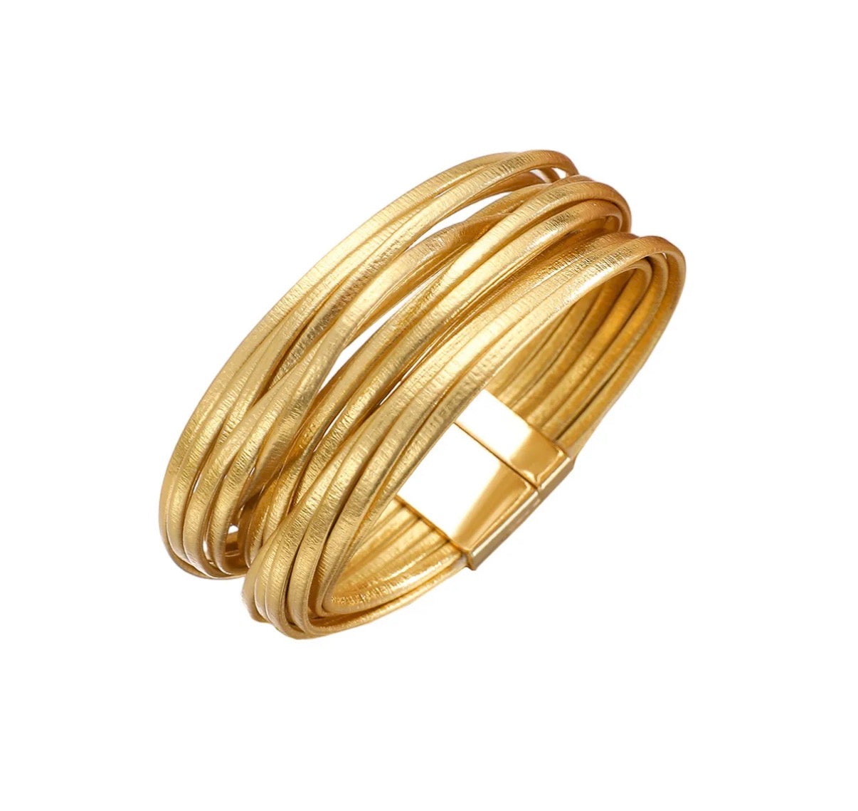 Leathered and Lassoed Bracelet