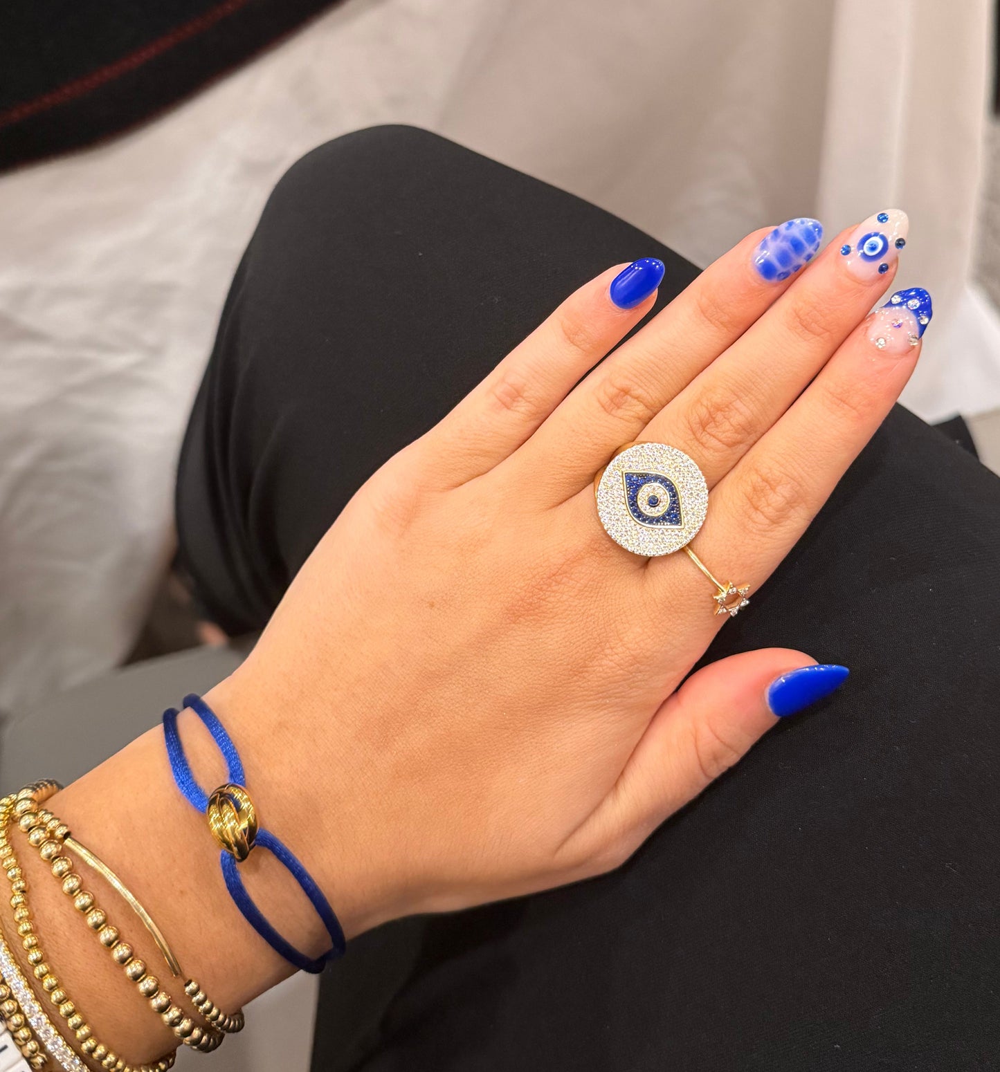 Evil Eye Statement Ring