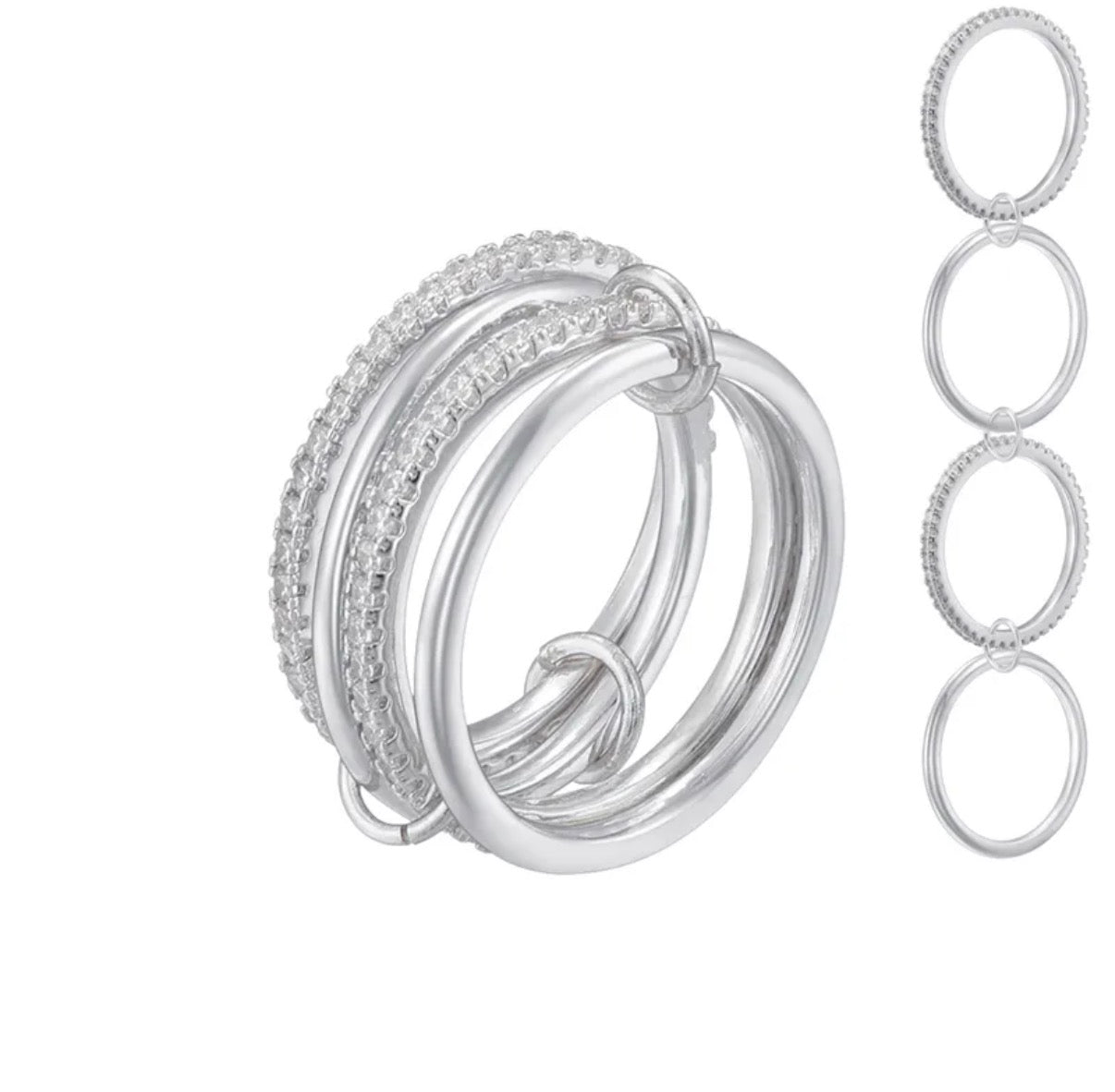 DBZ Silver Stack Ring