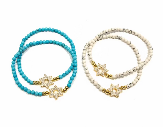 Star of David Beaded Bracelet