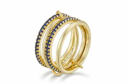 DBZ Blue Diamond Stack Ring 4