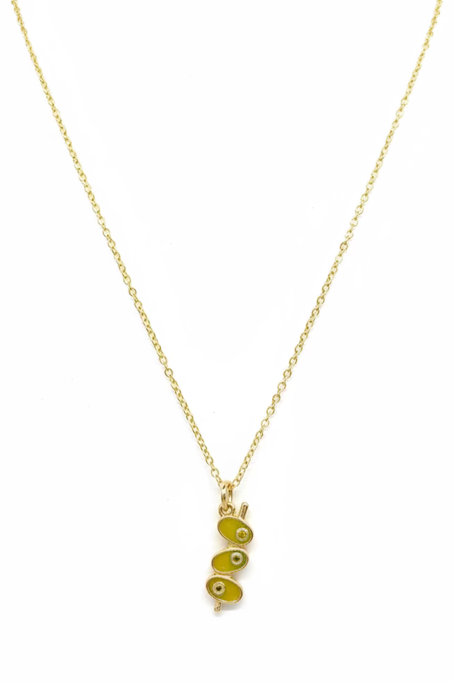 Olive pick necklace