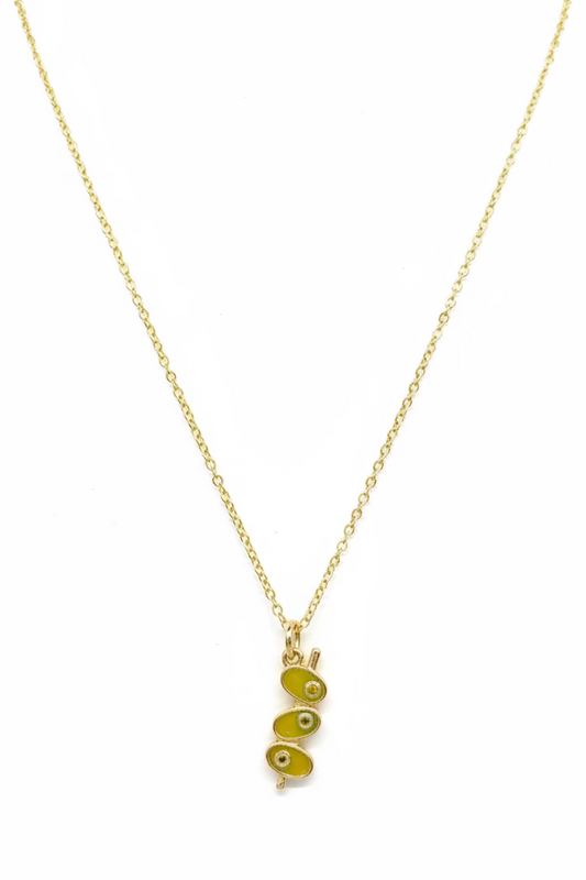 Olive pick necklace