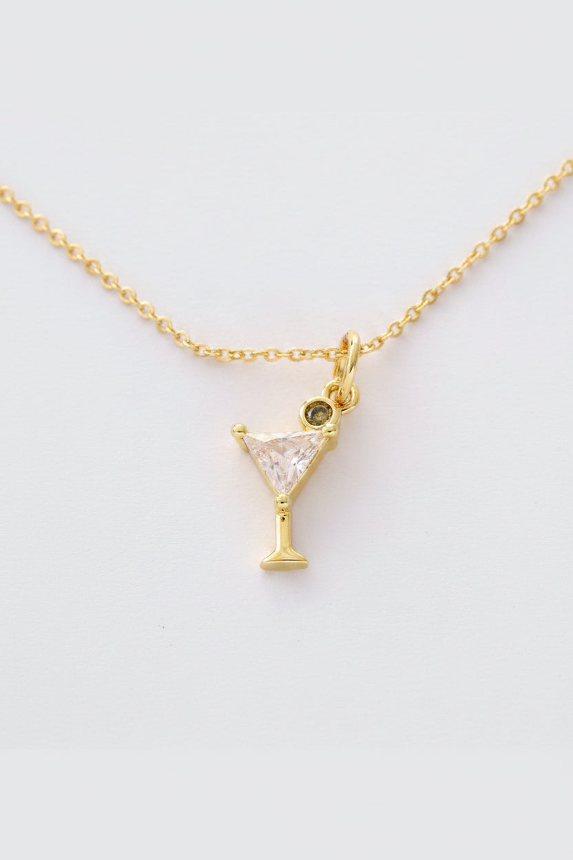Mini martini necklace