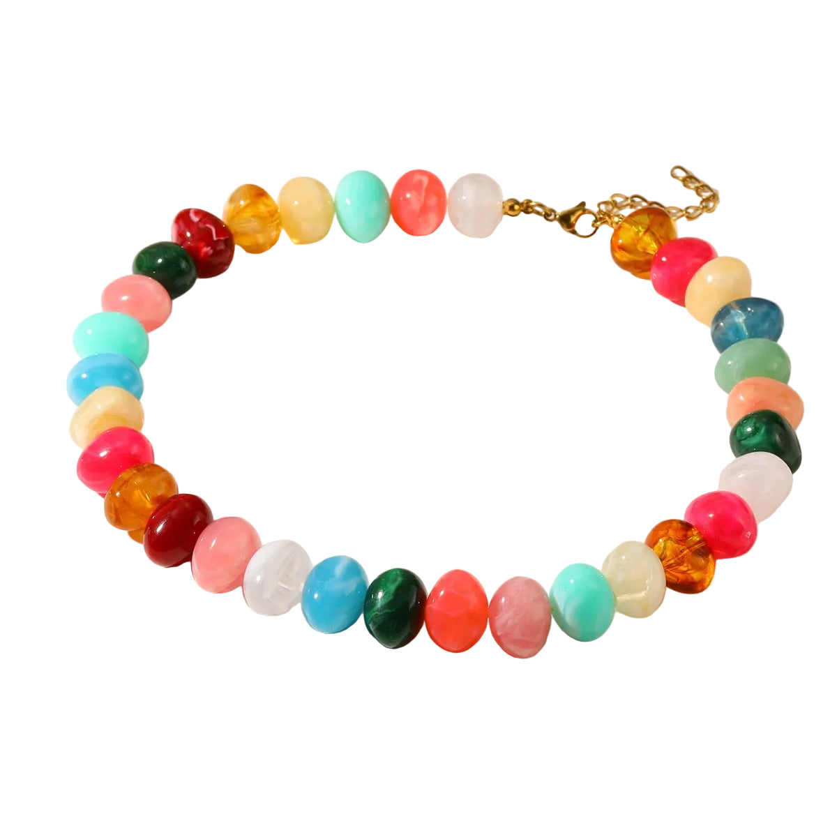 Glossy Marble Beadz Necklace
