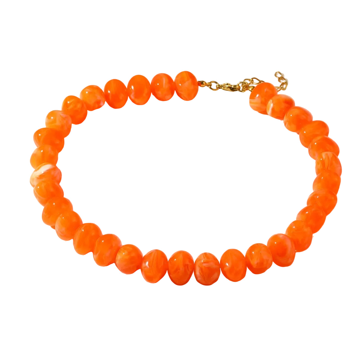 Glossy Marble Beadz Necklace