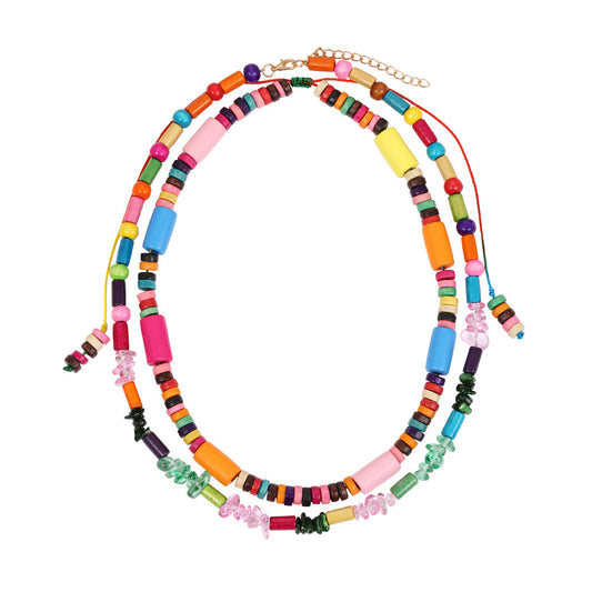 Colorful Wood Beadz Necklace