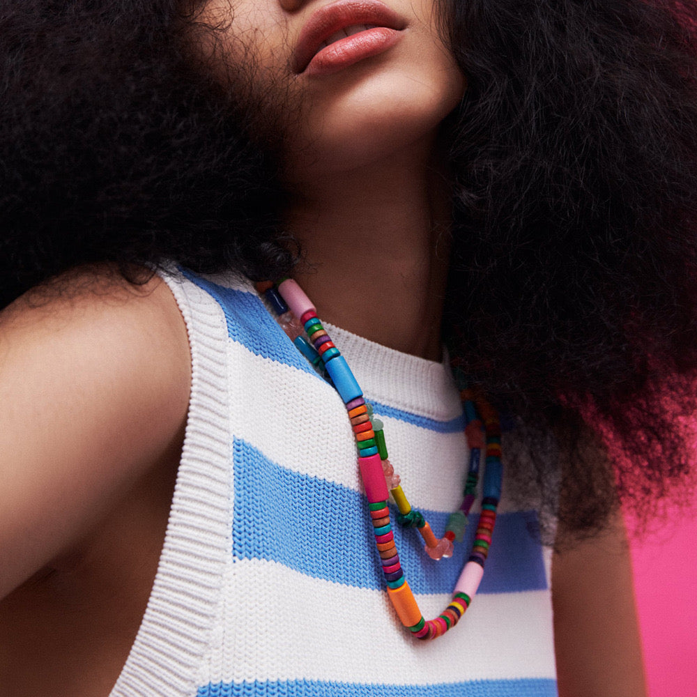 Colorful Wood Beadz Necklace