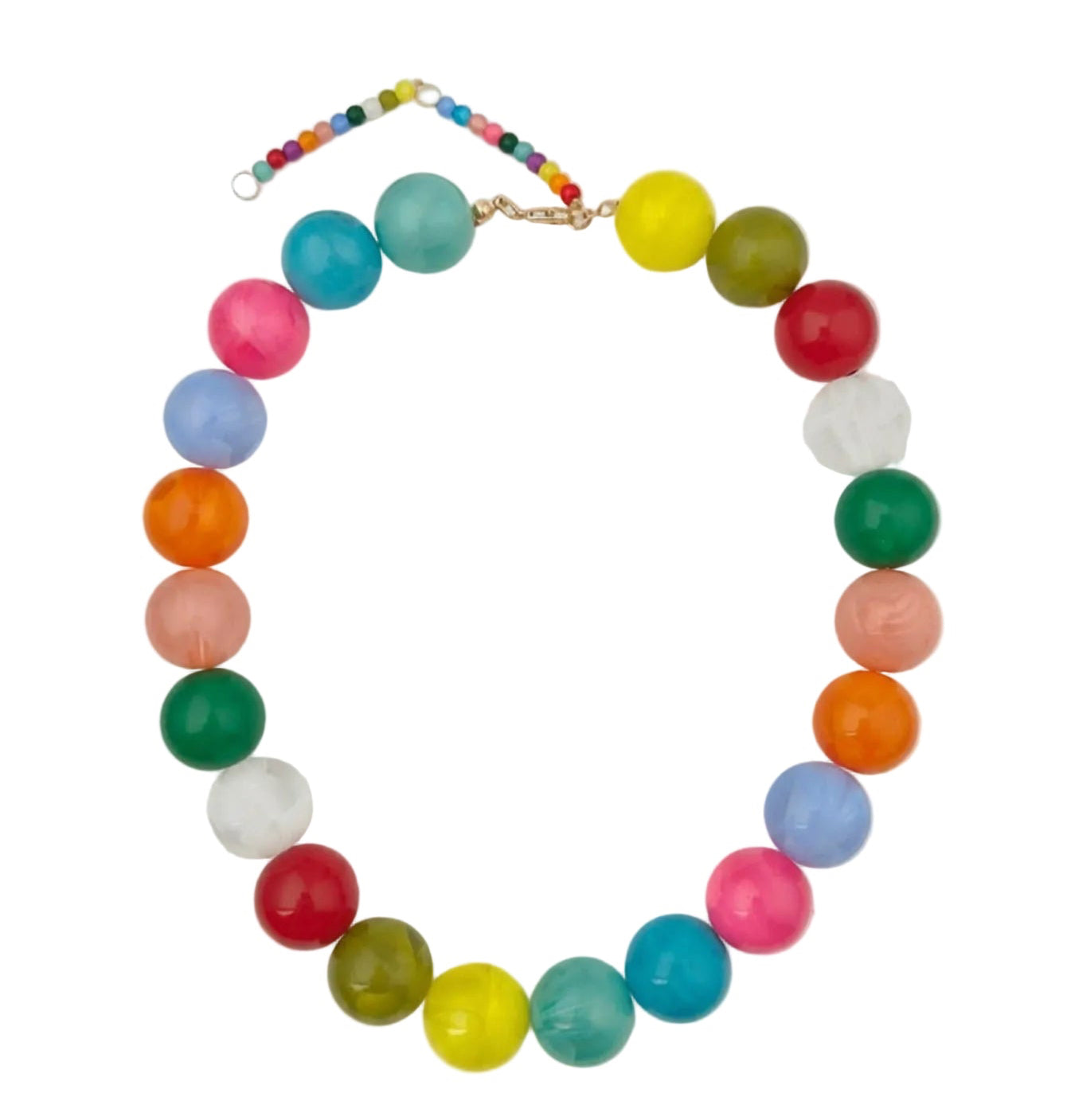 Rainbow Bubble Beadz Statement Necklace